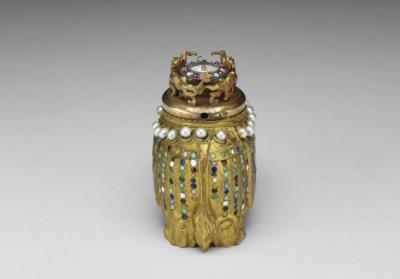 图片[2]-Watch with pedestal in the form of an elephant (with leather box), 19th century-China Archive